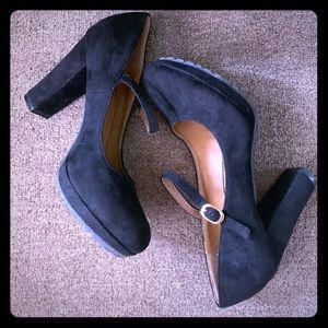 Women Black High Heels Shoes